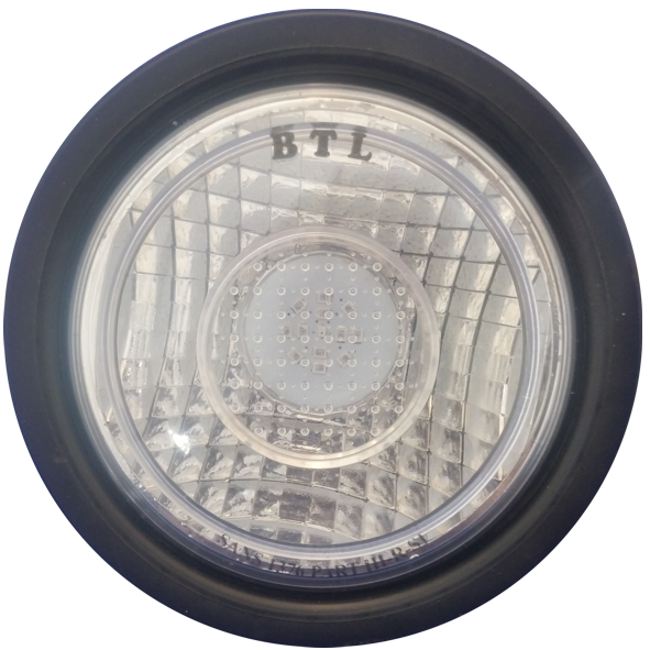 BTL  Stop Tail Light-Red 110mm Clear lens with rubber