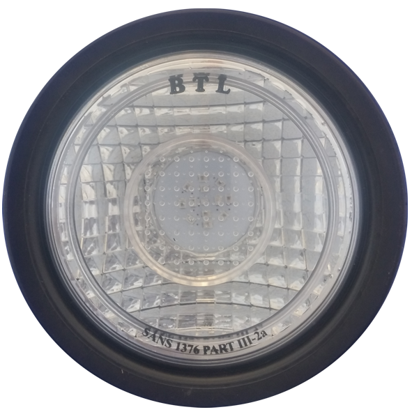 BTL  Indicator Tail Light- Amber 110mm Clear Lens with rubber