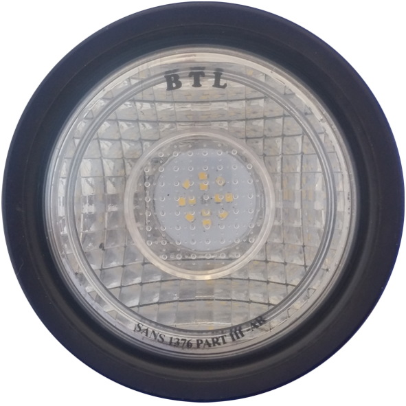 BTL  Truck Light- Reverse 12LED-110mm Clear Lens with rubber 