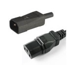 Connector - Daisy chain join light to light 1.8M black 10A @ 250VAC