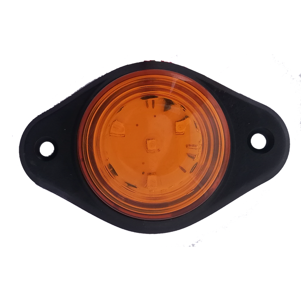 Marker Light Oval-Amber-4LED-Amber Lens 12/24V