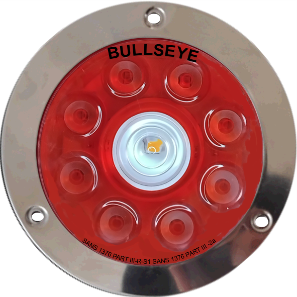 BullsEye Light-Red/Amber 110mm - with Steel Flange