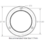 BTL  Indicator Tail Light-Amber 110mm Steel Flange Amber Lens