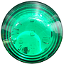 Mine Marker Light-Green-4LED-Green Lens  12/24VAC