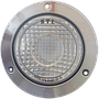 BTL  Indicator Tail Light-Amber 110mm Steel Flange Clear Lens