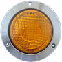 BTL  Indicator Tail Light-Amber 110mm Steel Flange Amber Lens