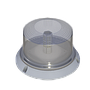 Strobe-Beacon Amber-Plastic-24LED Clear Lens 12-72V