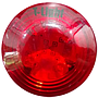 Marker Light-Red Stop/Tail Light 4LED Red Lens 12/24V